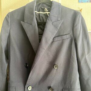 COS Double Breasted Navy Blazer